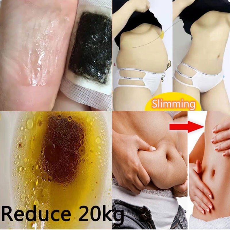 Weight Loss Products Slimming fat Belly & Detox Foot Patch Foot Pads 10pcs & Detoxification and dampness Wormwood Foot Patches Sleep Patches & Light Herbal Smell Chinese Herbal Foot Patches Foot Mask 