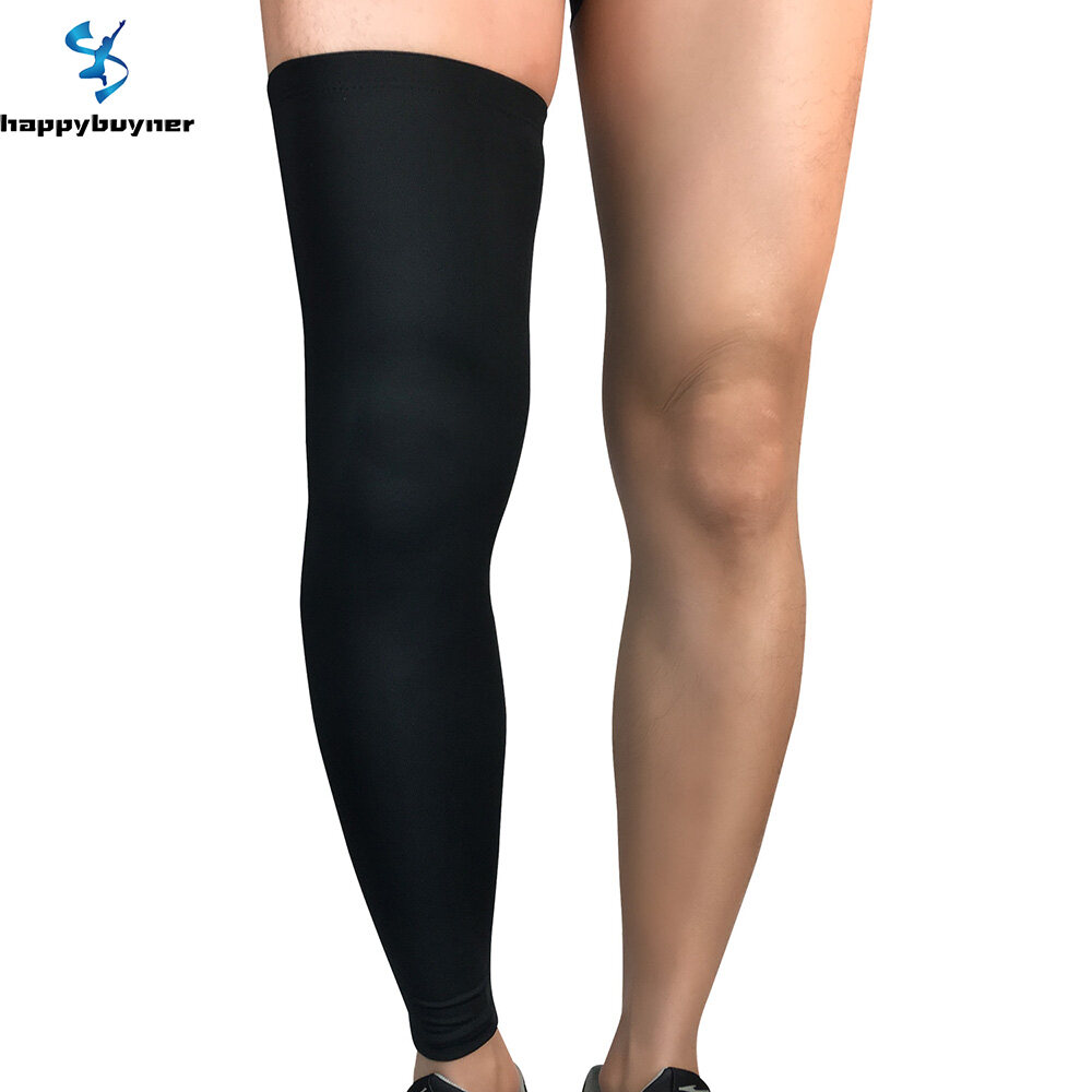 Happybuyner Leg Brace Knee High Compression Sleeve Socks Support Pain Relief Sport Men Women