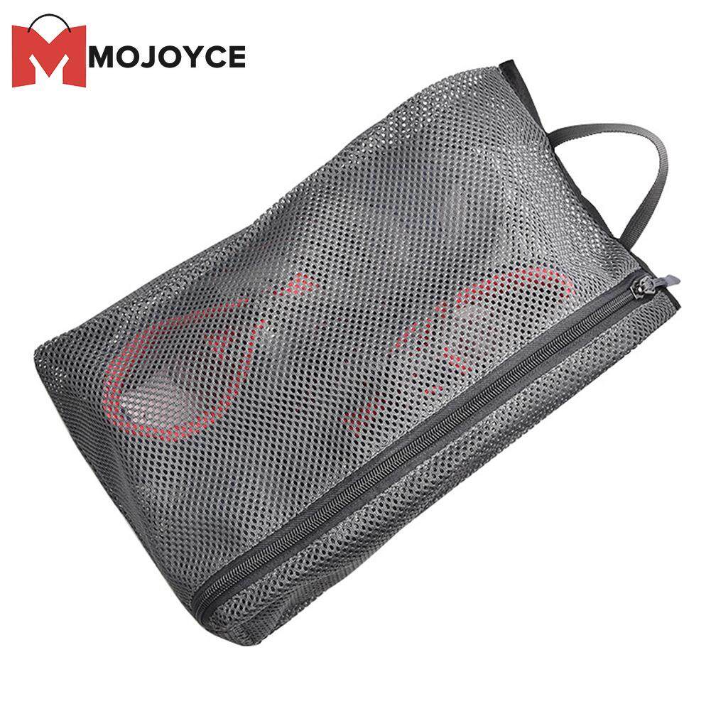 MOJOYCE Mesh Travel Shoe Bags Zipper Storage Breathable Organizer Cosmetic Pouch